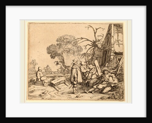 Soldier Receiving Orders from a Seated Officer, probably 1626 by Pieter Molijn