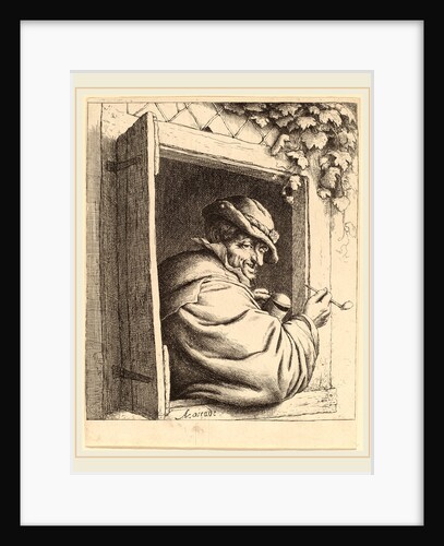 Smoker at a Window, probably 1667 by Adriaen van Ostade