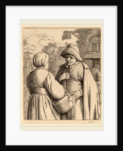 Man and Woman Conversing, probably 1673 by Adriaen van Ostade