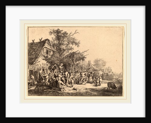 Dance under the Trellis, probably 1652 by Adriaen van Ostade