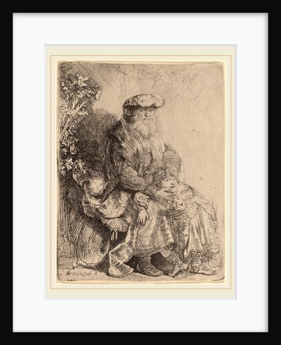 Abraham Caressing Isaac, c. 1637 by Rembrandt van Rijn