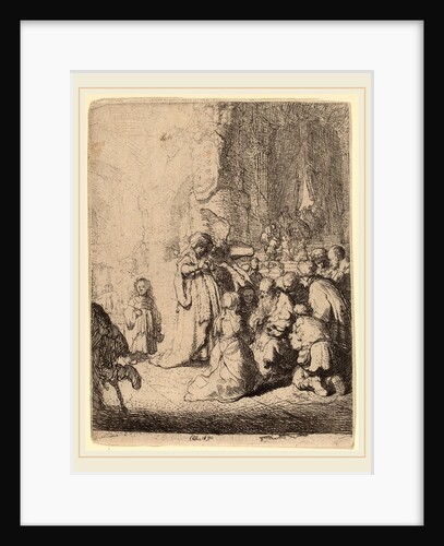 The Presentation in the Temple with the Angel: Small Plate, 1630 by Rembrandt van Rijn