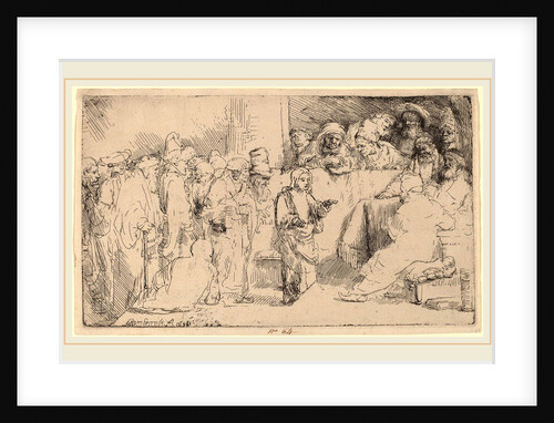 Christ Disputing with the Doctors: a Sketch, 1652 by Rembrandt van Rijn