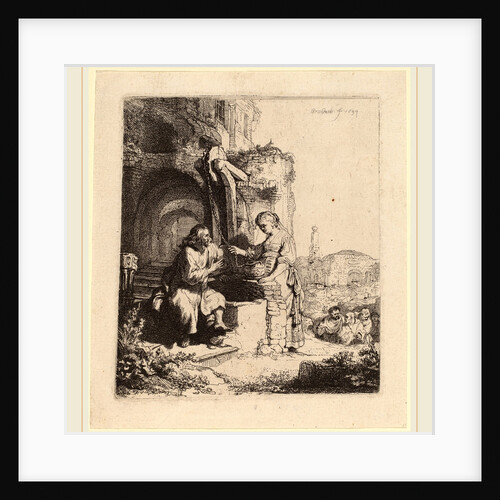 Christ and the Woman of Samaria Among Ruins, 1634 by Rembrandt van Rijn