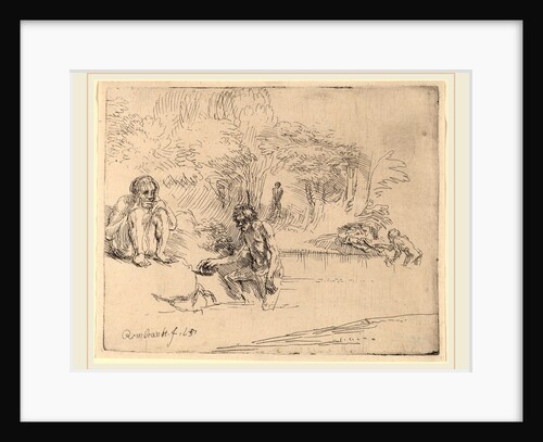 The Bathers, 1651 by Rembrandt van Rijn