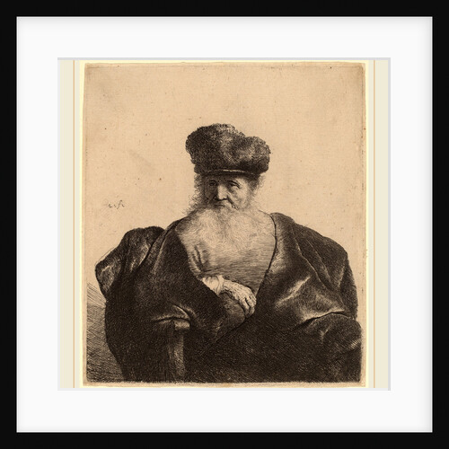 Old Man with Beard, Fur Cap, and Velvet Cloak, c. 1632 by Rembrandt van Rijn