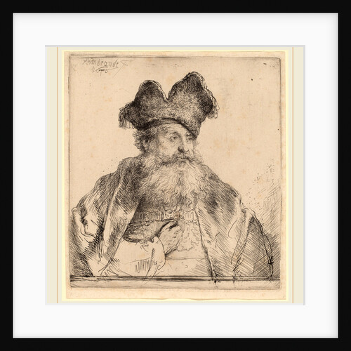 Old Man with a Divided Fur Cap, 1640 by Rembrandt van Rijn