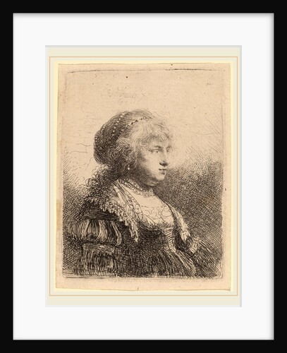 Saskia with Pearls in Her Hair, 1634 by Rembrandt van Rijn