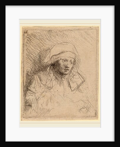 Sick Woman with a Large White Headdress by Rembrandt van Rijn