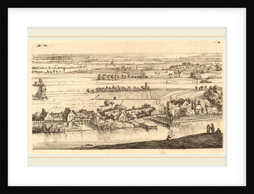 Village beside a Canal, second half 17th century by Johannes Ruisscher