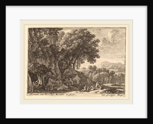 Satyrs around a Fire by Herman van Swanevelt