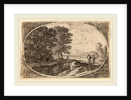 Three Men Carrying Staffs by Herman van Swanevelt