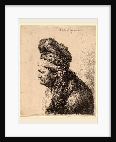 The Second Oriental Head, c. 1635 by Rembrandt van Rijn and Studio of Rembrandt van Rijn