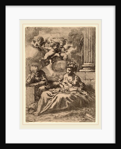 The Holy Family by a Column by Bartolomeo Biscaino