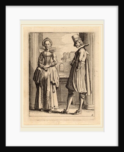 Two Figures in Costume by Jan van de Velde II