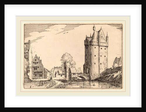 Town Gate by Claes Jansz Visscher
