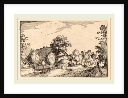 Village Road by Claes Jansz Visscher