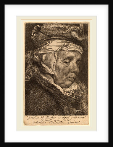 Head of an Old Woman by Cornelis Visscher
