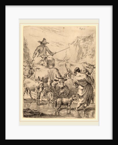 Herd Crossing the Brook by Nicolaes Pietersz Berchem