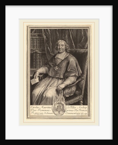 Charles-Maurice Le Tellier by Gerard Edelinck