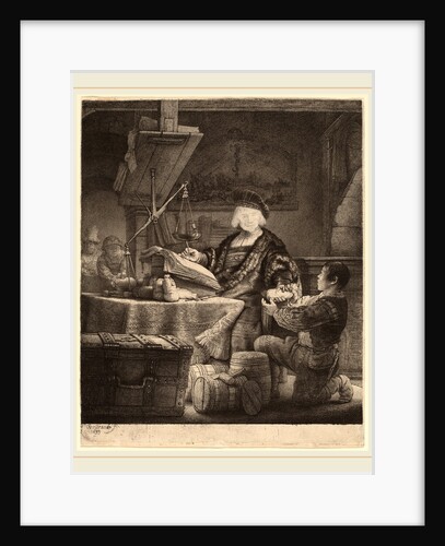 Jan Uytenbogaert, The Goldweigher by Rembrandt van Rijn