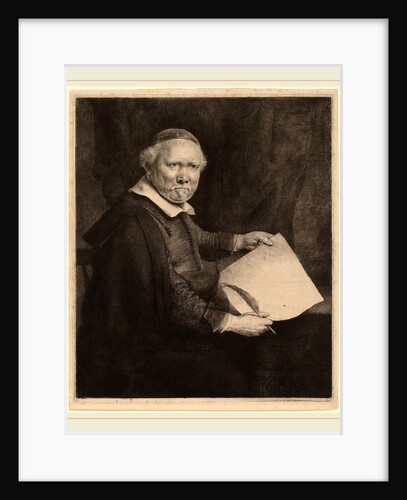 Lieven Willemsz van Coppenol: the Larger Plate, 1658 by Rembrandt van Rijn