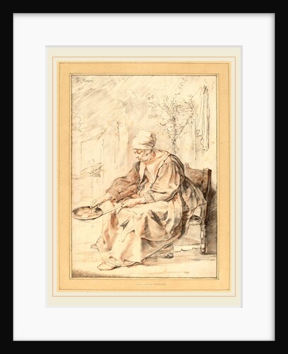 Pancake Woman, 1768 by Cornelis Ploos van Amstel and Johannes Kornlein