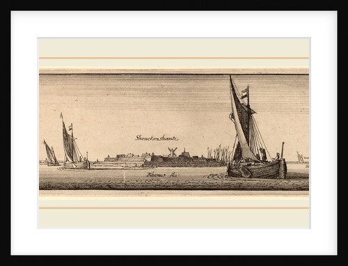 View of Shenckenschantz, 1647 by Wenceslaus Hollar
