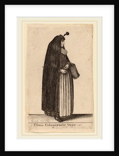 Ciuis Coloniesis Vxor, 1643 by Wenceslaus Hollar