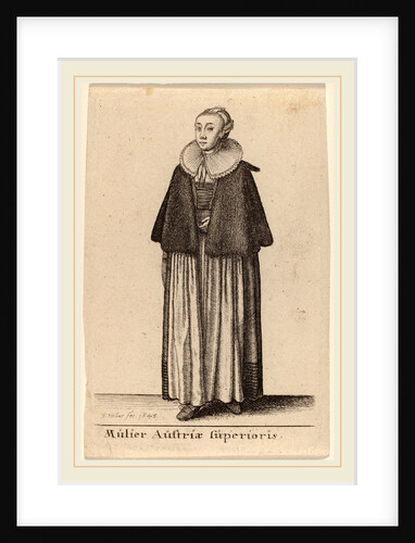 Mulier Austriae Superioris, 1643 by Wenceslaus Hollar