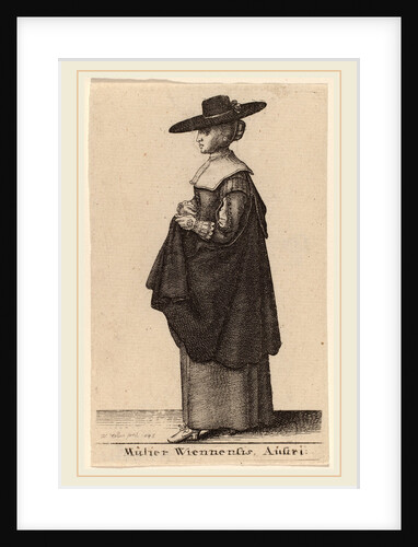 Mulier Wiennensis Austri, 1643 by Wenceslaus Hollar