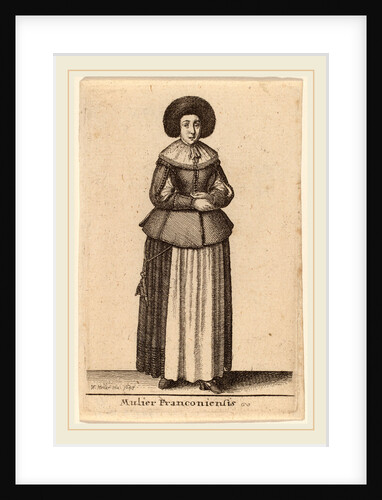 Mulier Franconiensis, 1643 by Wenceslaus Hollar