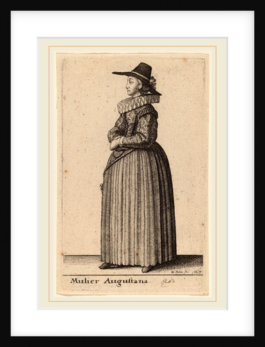 Mulier Augustana, 1643 by Wenceslaus Hollar