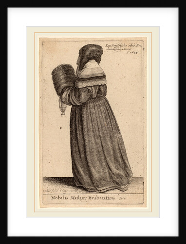 Nobilis Mulier Brabantica, 1649 by Wenceslaus Hollar