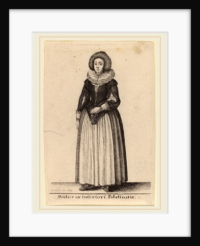 Mulier ex inferiori Palainatu, 1643 by Wenceslaus Hollar