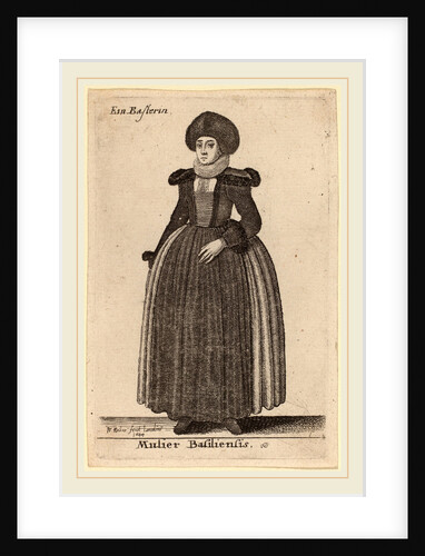 Mulier Basiliensis, 1644 by Wenceslaus Hollar
