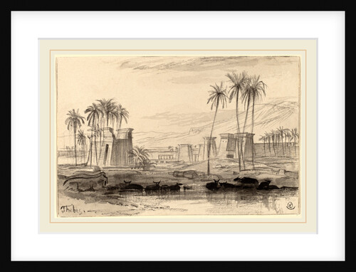 Thebes by Edward Lear