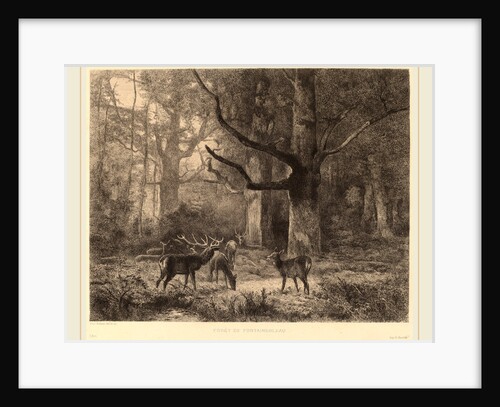 Forêt de Fontainebleau, Swiss by Karl Bodmer