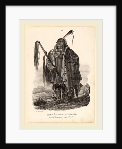 Ein Monitari Indianer by Karl Bodmer