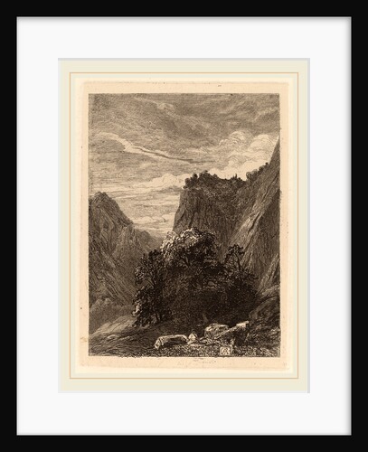 Trees at the Foot of a Cliff by Alexandre Calame