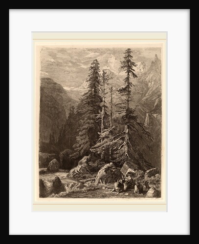 Essais de gravure à l'eau forte par Alexandre Calame, I, pl. 21 by Alexandre Calame