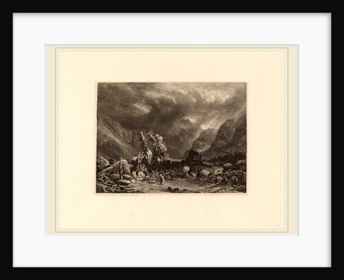 Storm in the Mountains, Swiss by Alexandre Calame