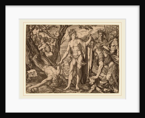 Apollo and Marsyas, Swiss by Melchior Meier