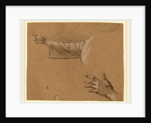 Study of a Right Arm and a Left Hand by Benjamin West