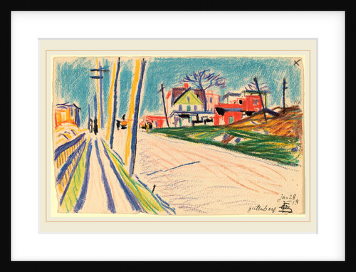 Street in the Bronx by Oscar F. Bluemner