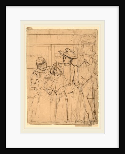 In the Omnibus recto by Mary Cassatt