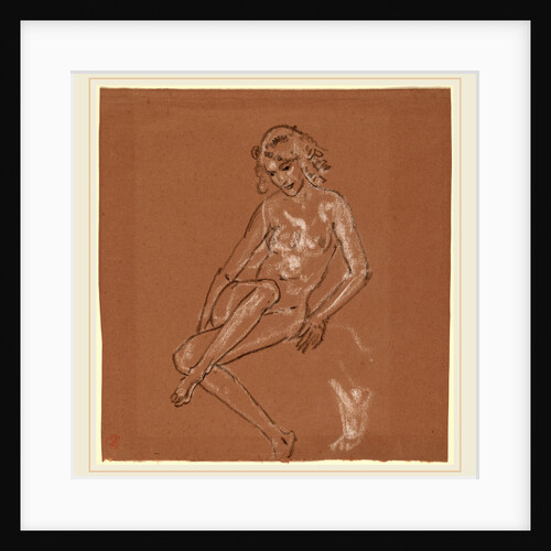 Seated Nude and a Foot by Arthur B. Davies