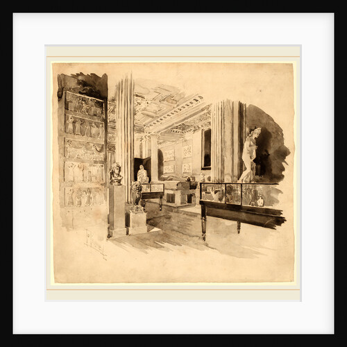 Interior, Fitzwilliam Museum by Joseph Pennell