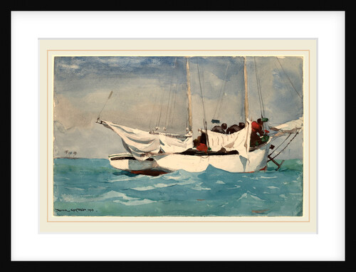 Key West, Hauling Anchor by Winslow Homer