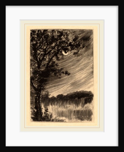 Moonlit Landscape with Tree at the Left by William Fowler Hopson